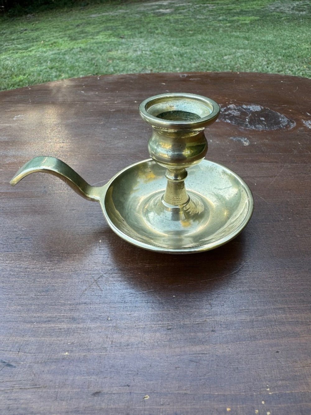 Vintage Solid Brass Chamberstick
